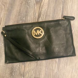 Michael Kora black wristlet